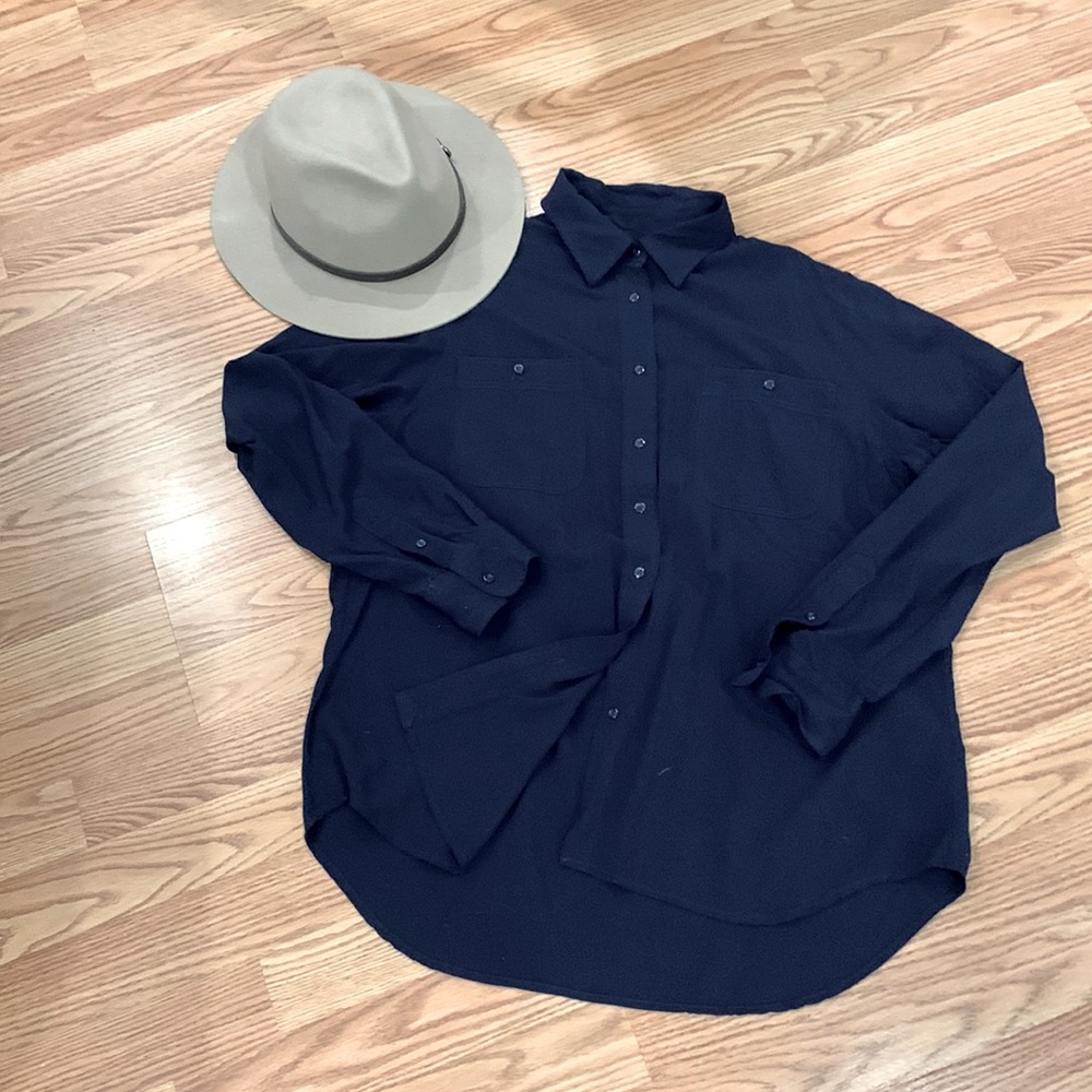 Deep blue shirt